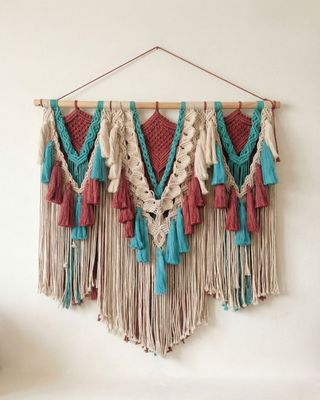 Beautiful Boho Peacock WallHanging