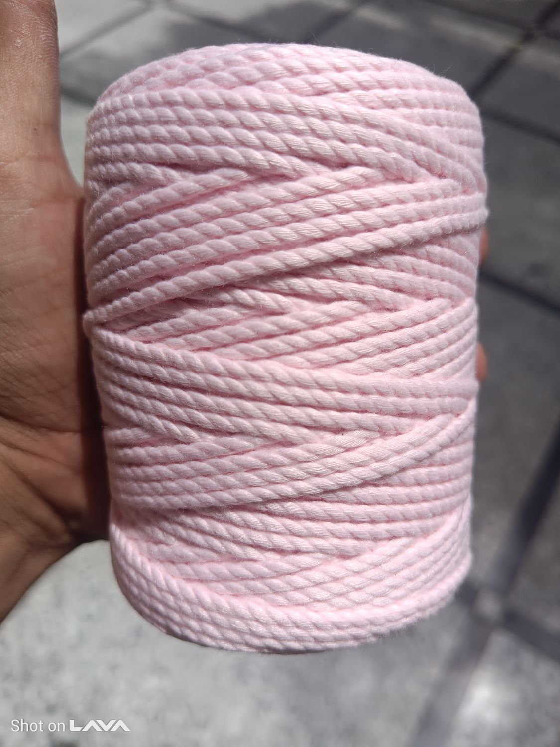 2mm Pastel Pink Twisted 2mm Pastel Pink Twisted