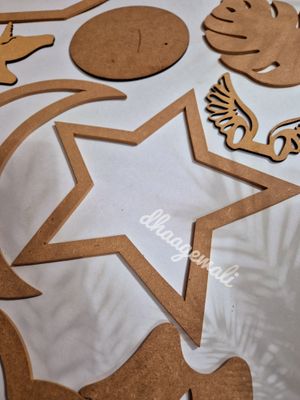 Premium Star MDF Cutout for DIY Crafts &amp; Painting