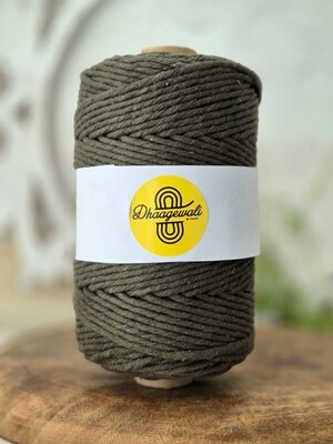 Premium 2mm Army Green Twisted Macrame Cord for Craft &amp; DIY