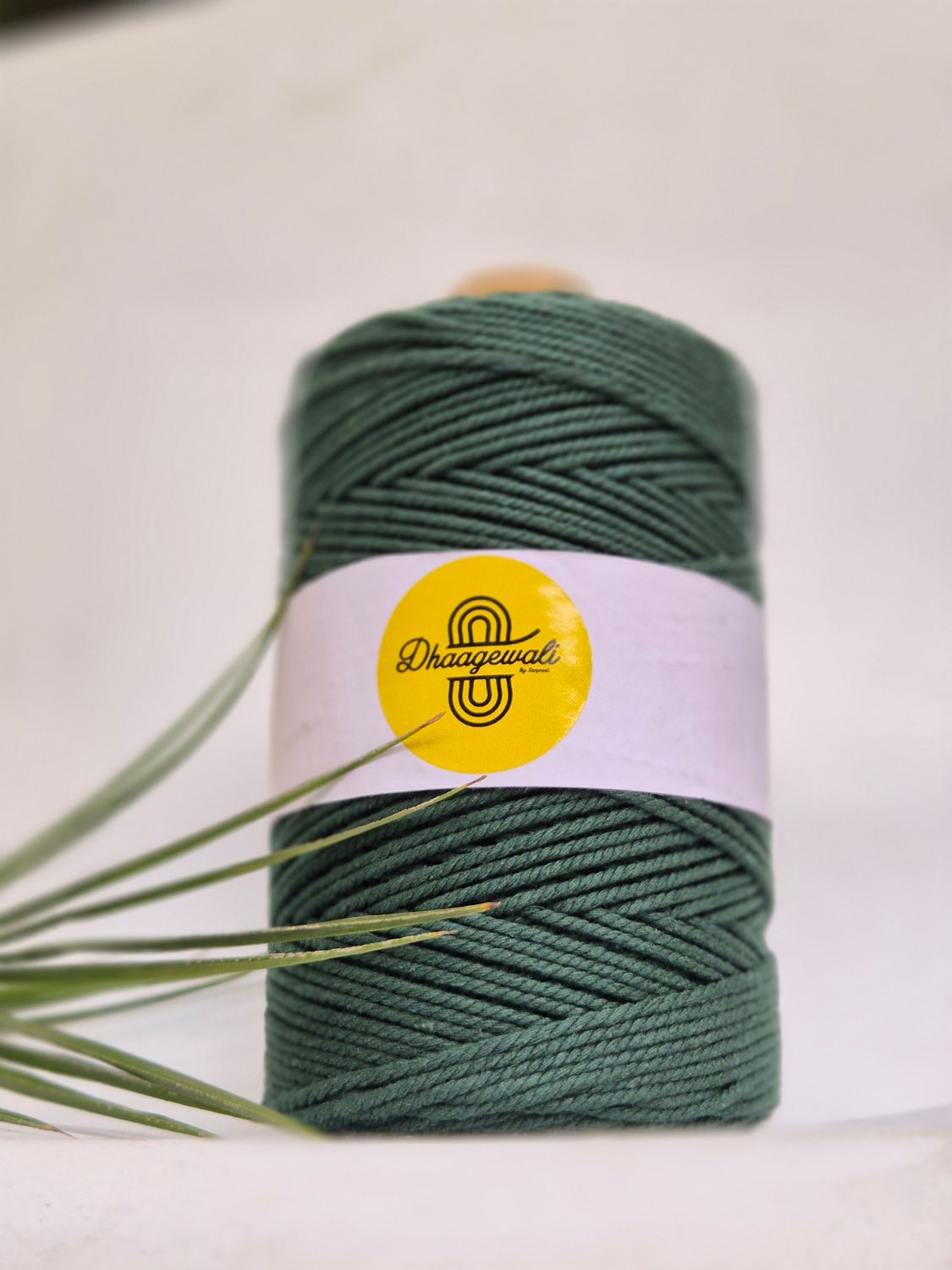 2mm Pine Green Twisted Macrame Cord
