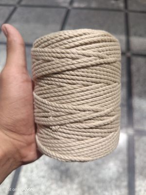 2mm Light Brown Twisted Macrame Cord