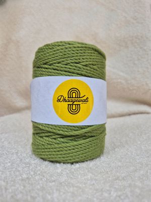 2mm Mehandi Green Twisted Macrame Cord