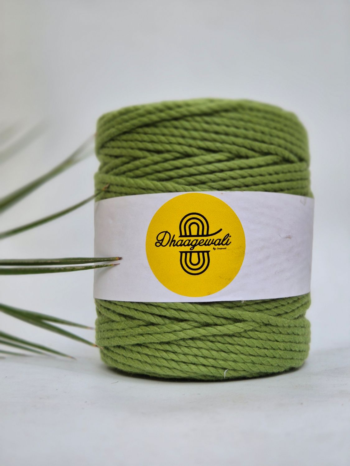 3mm Mehandi Green Twisted