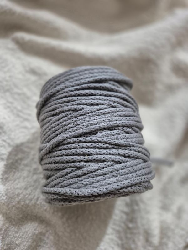 3mm Grey Chain Braided