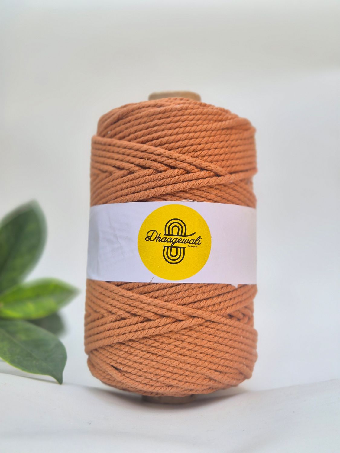 3mm Ginger Brown Orange Twisted