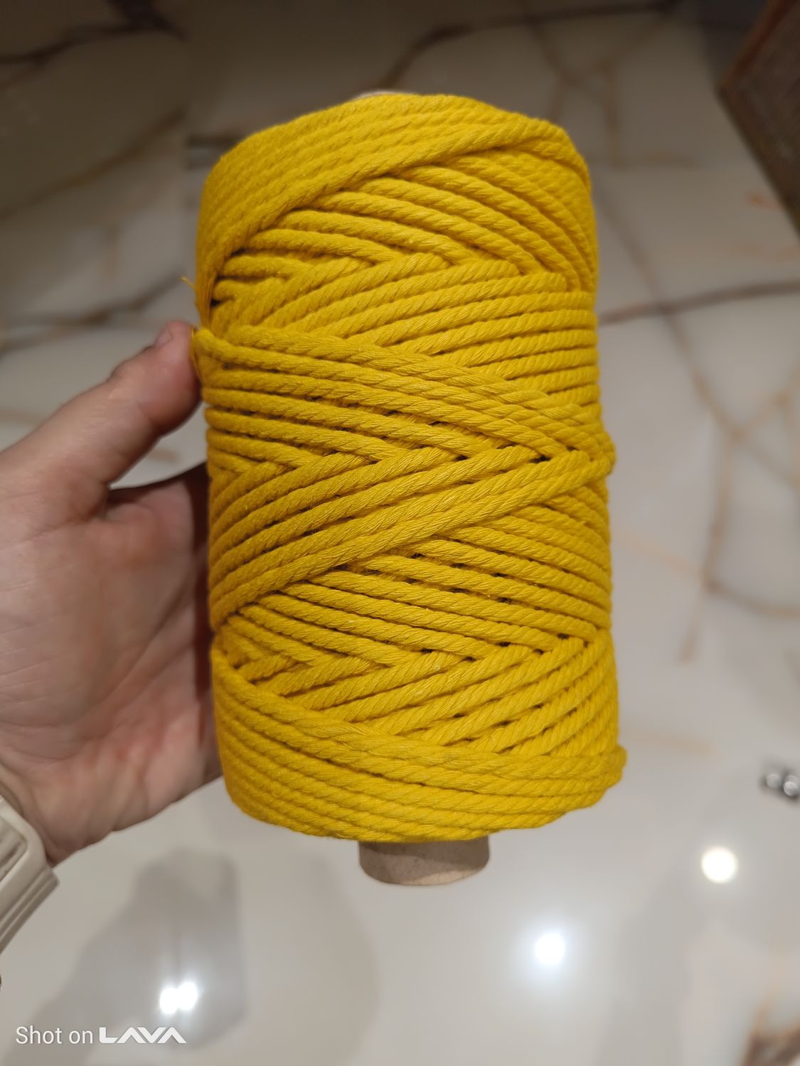4mm School Bus Yellow Twisted