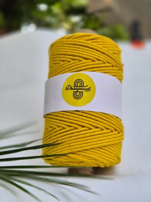 3mm School Bus Yellow Twisted