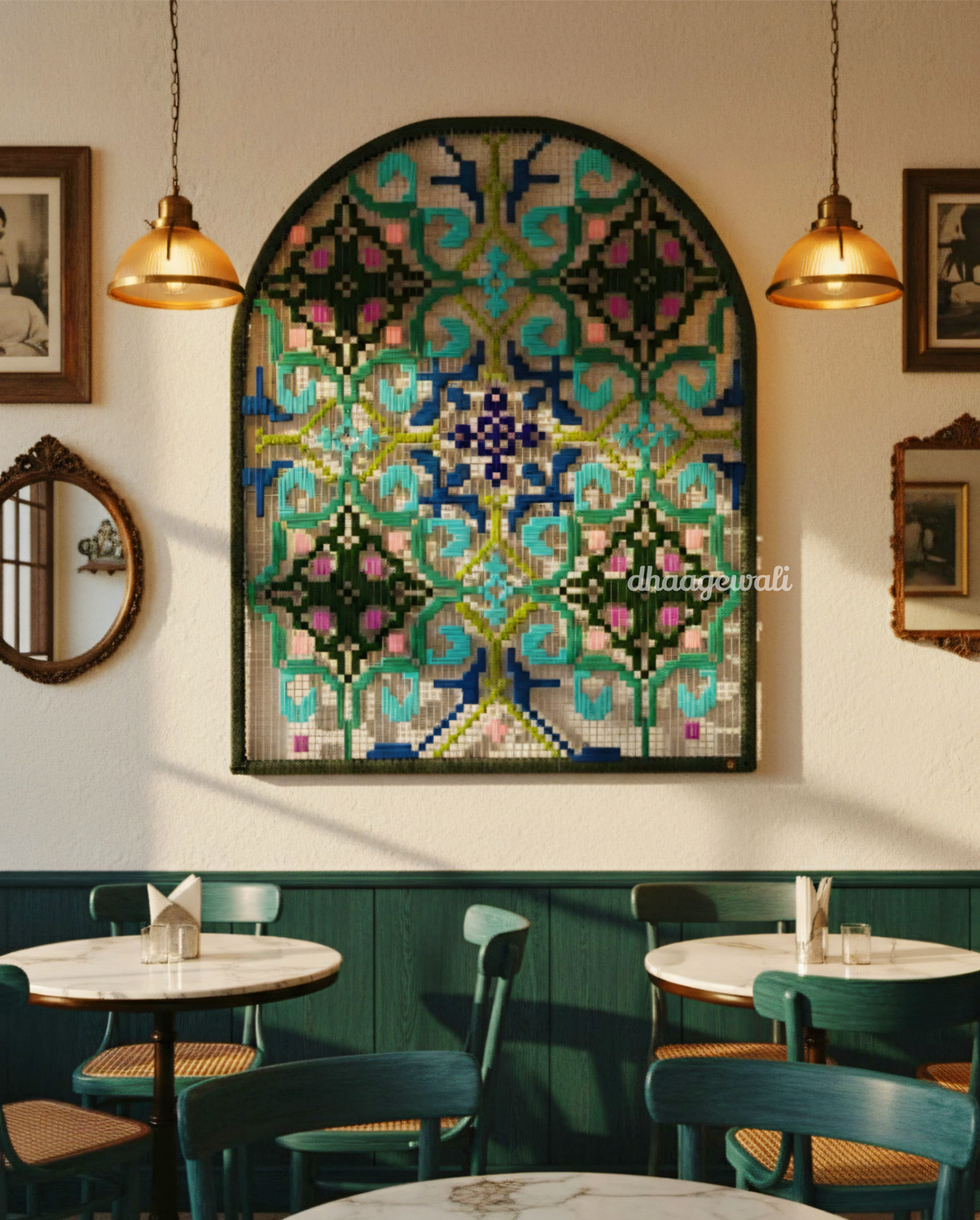 Phulkari Wallhanging /Wallpanel