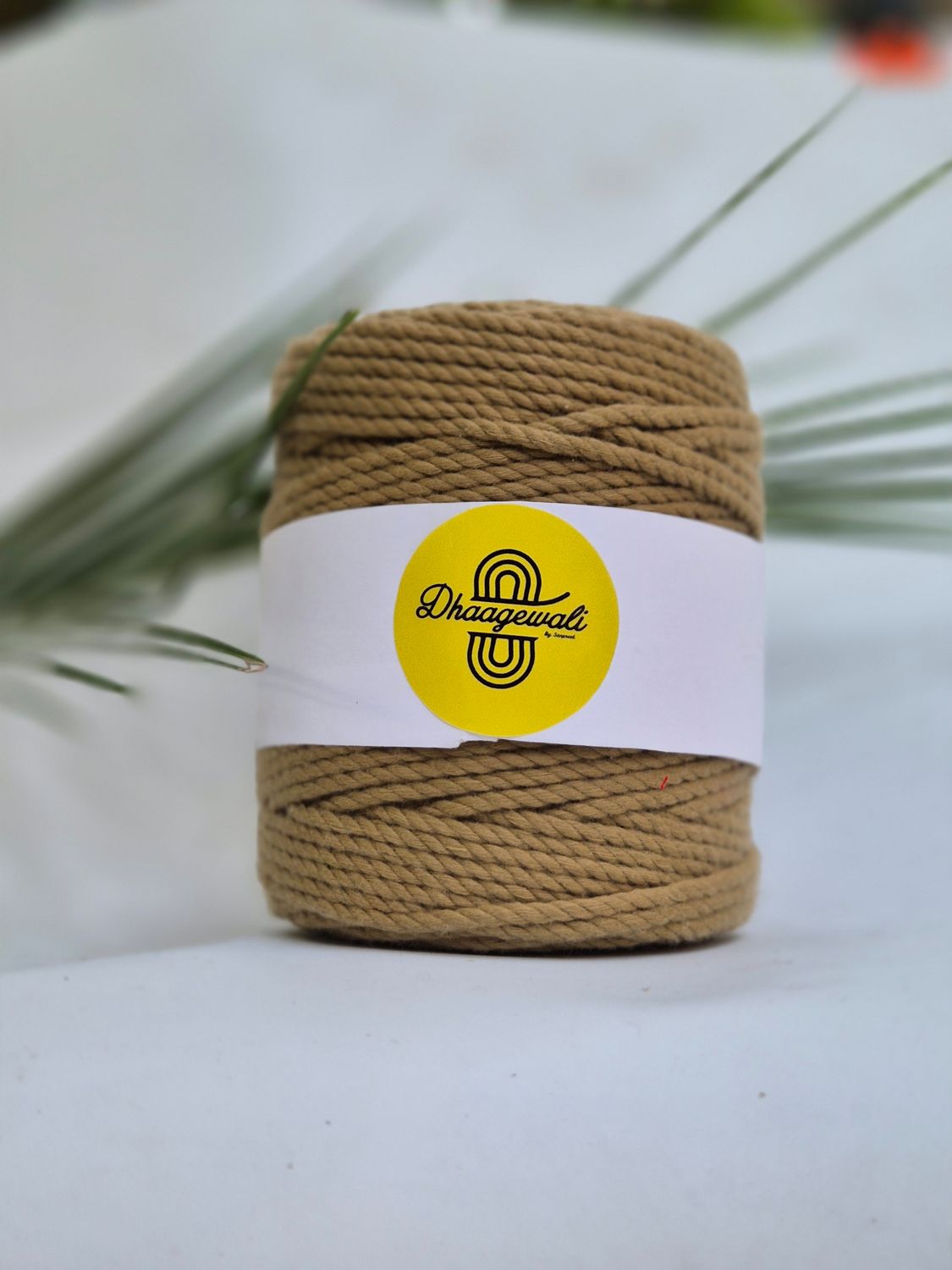 3mm Dark biscuit Twisted