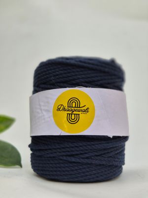 3mm Navy blue twisted