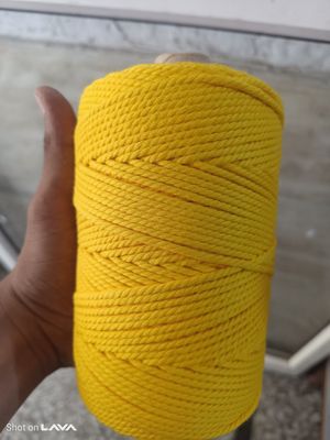 2mm Banana yellow twisted