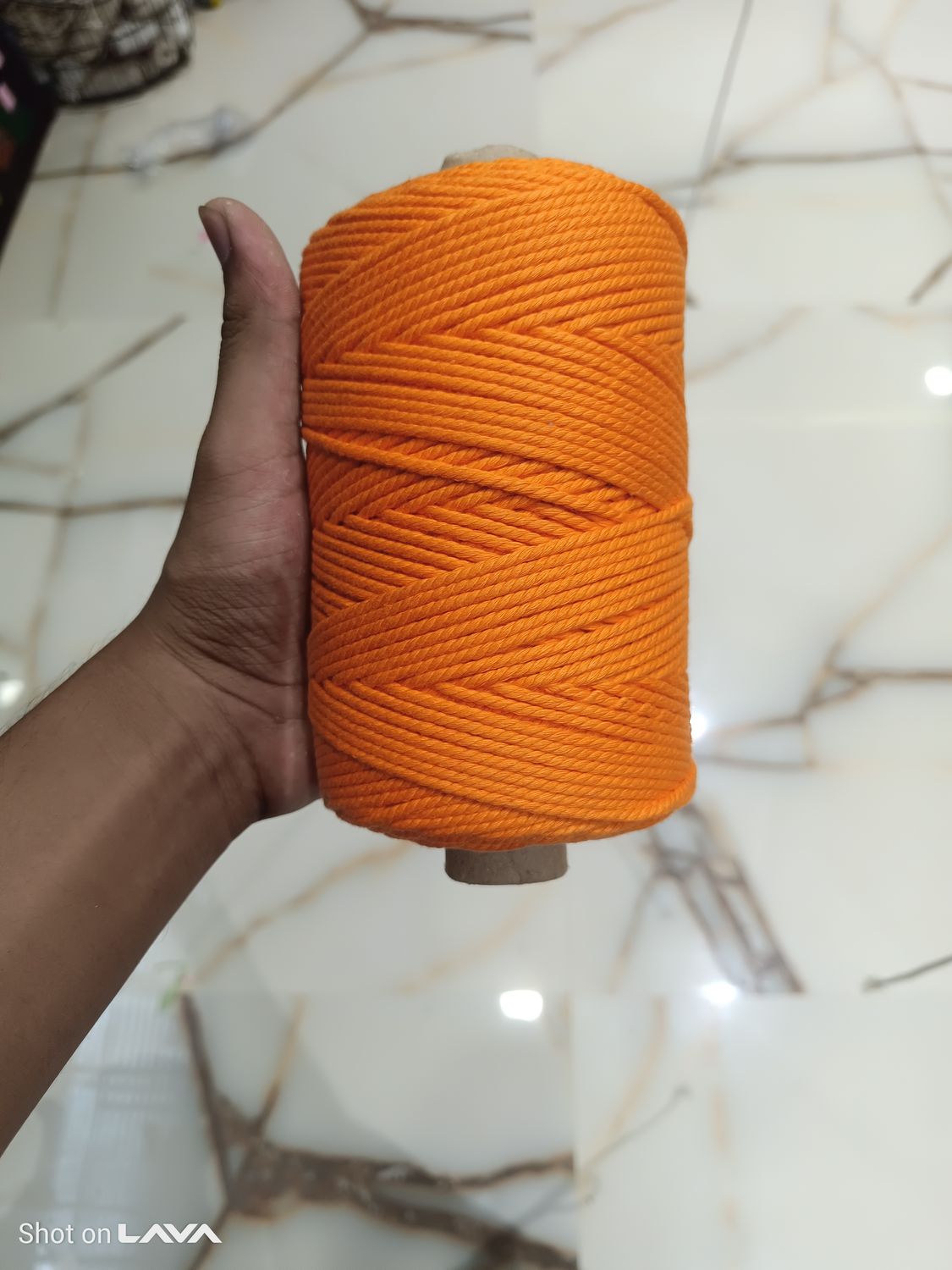 2mm Orange twisted