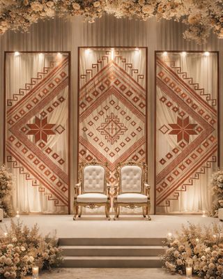 Ikkat Art Wallpanel