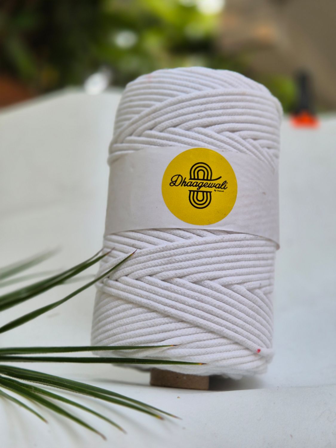 3mm Snow white braided