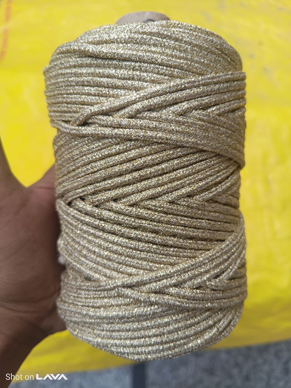 3mm gold braided