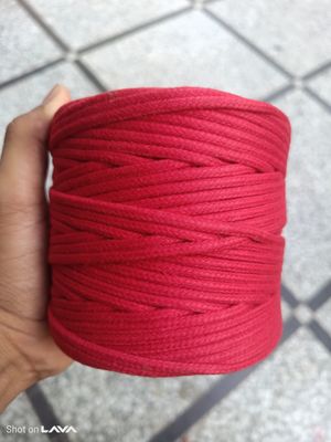 3mm Red Braided