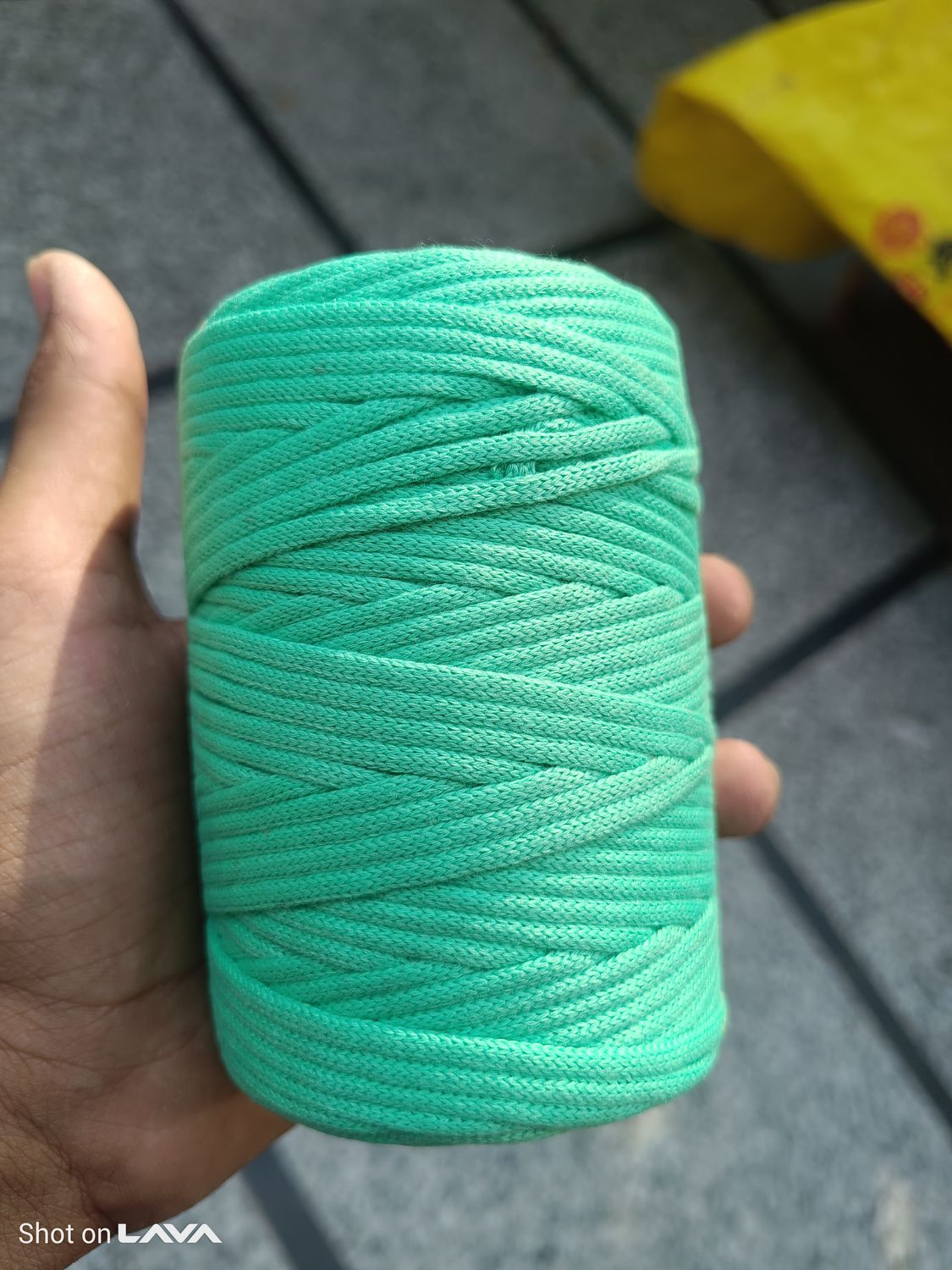 2mm dark mint green polyster