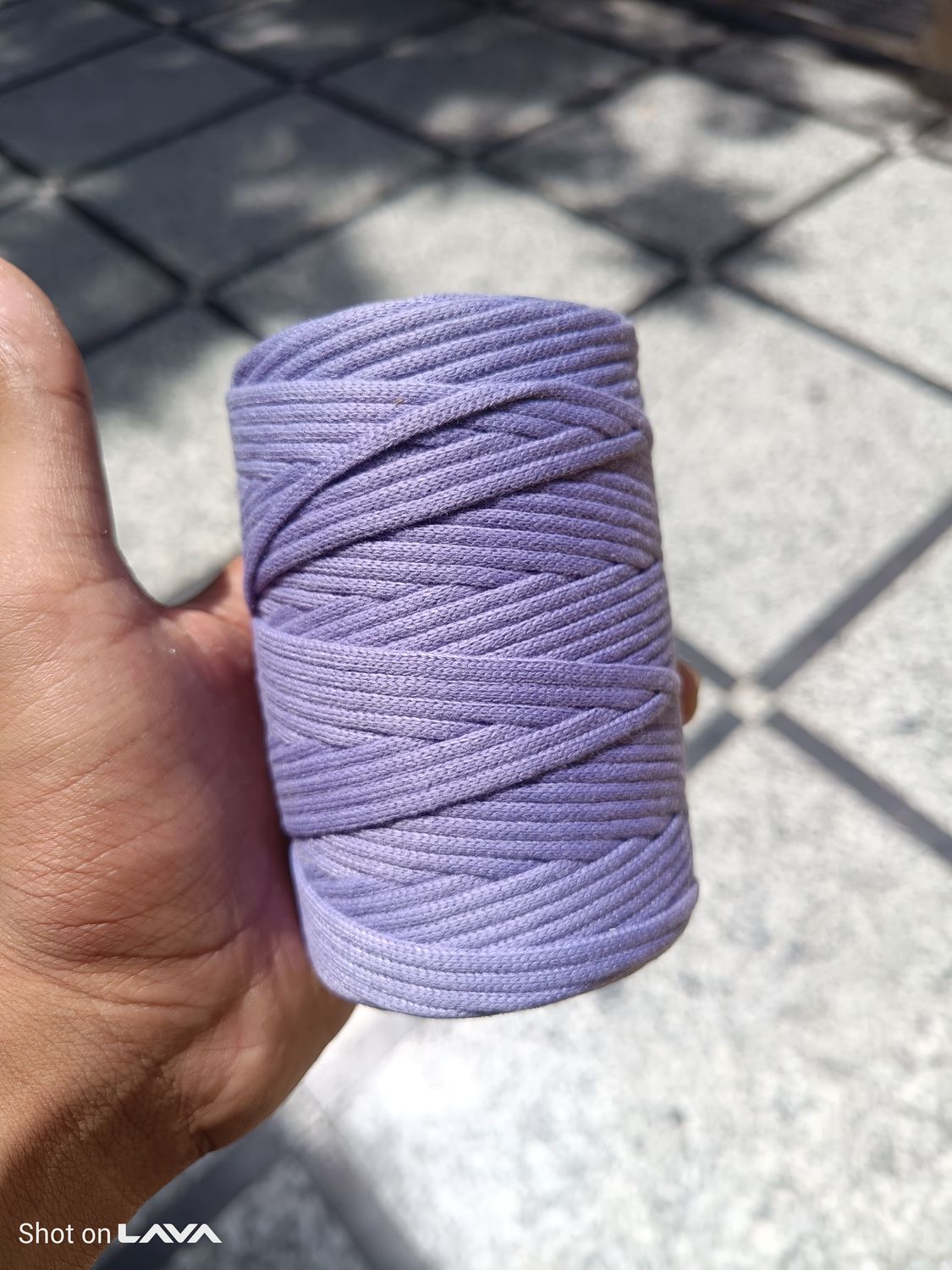 2mm Dark lavender polyster