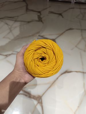 3mm Mustard yellow Braided