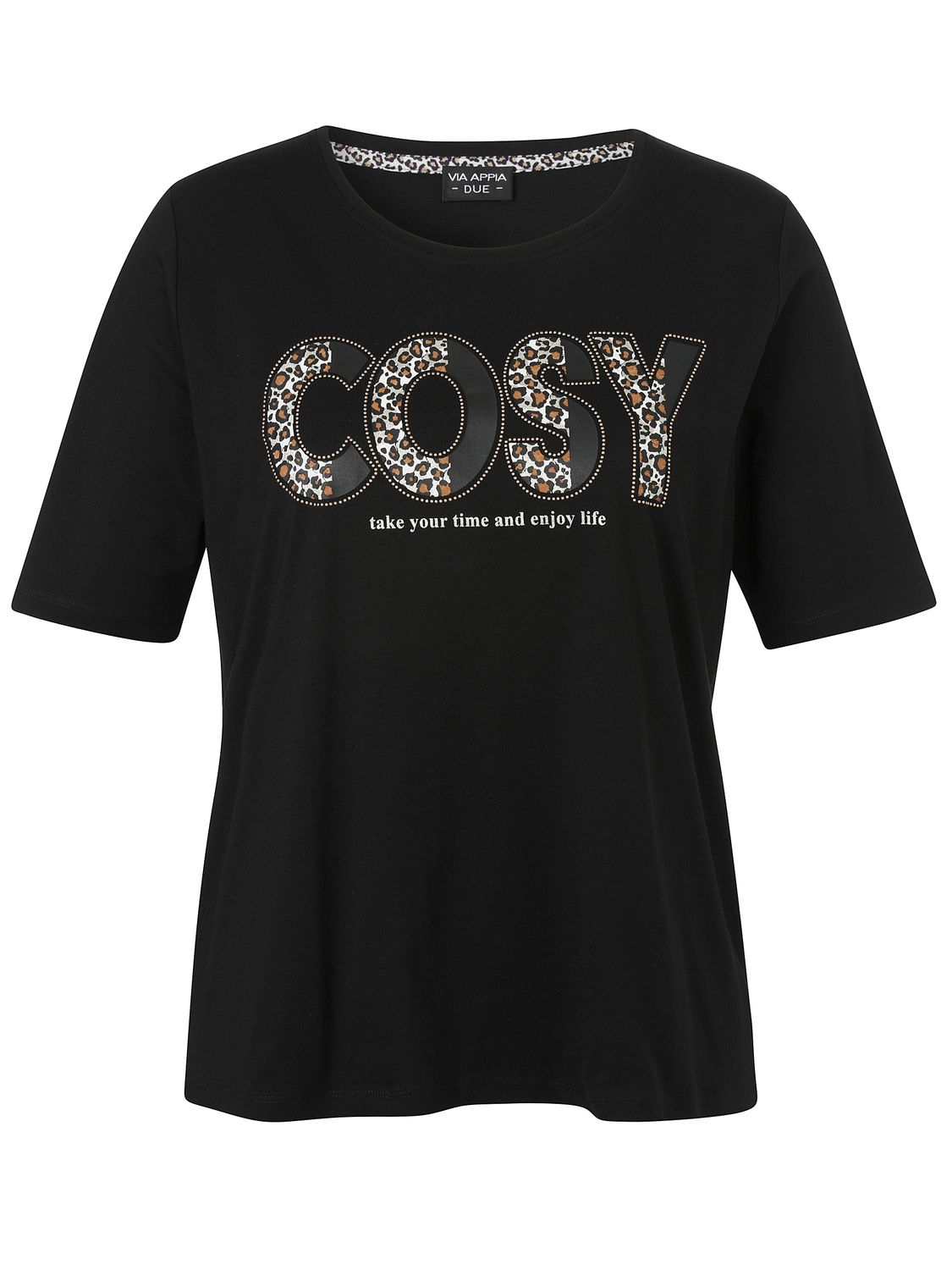 T-Shirt V-Ausschnitt 2514471 Schwarz