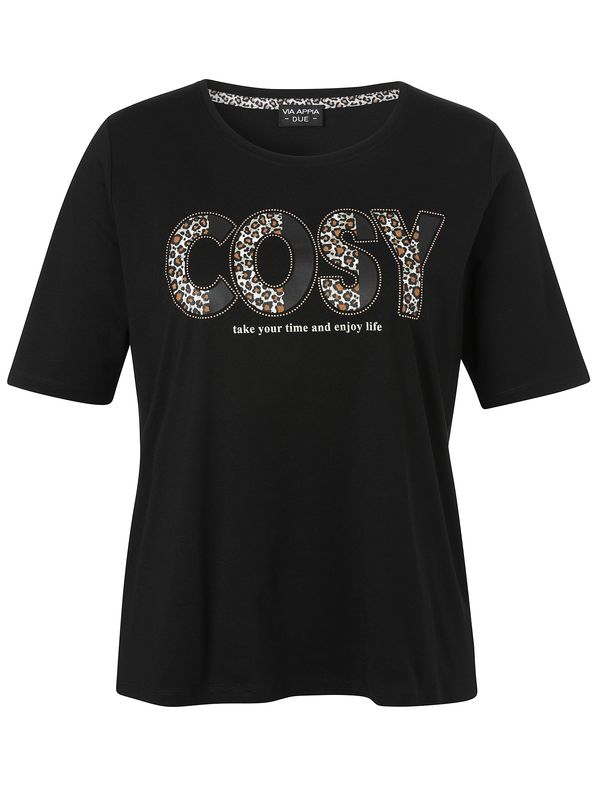 T-Shirt V-Ausschnitt 2514471 Schwarz