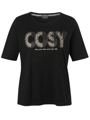 T-Shirt V-Ausschnitt 2514471 Schwarz