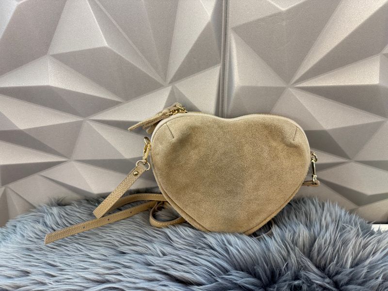 Tasche Herz Beige