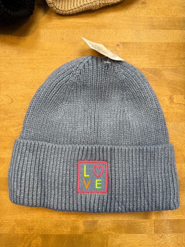 Mütze LOVE Blaugrau