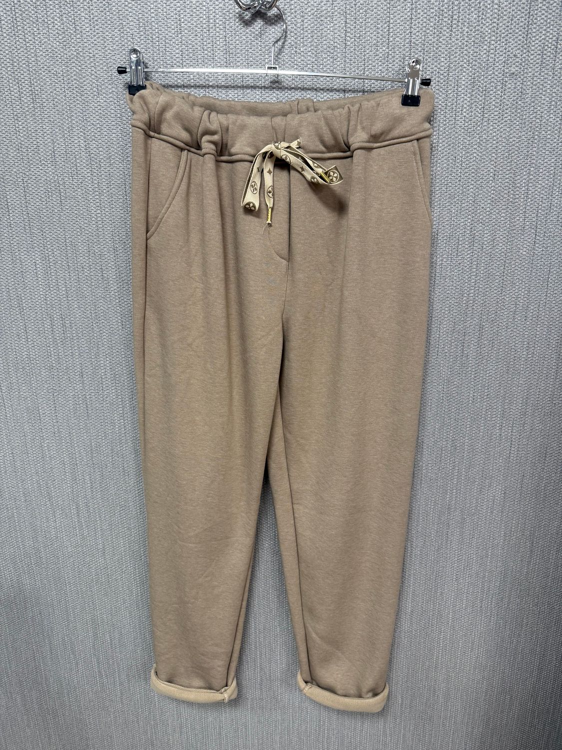 Hose Gefüttert Beige One Size