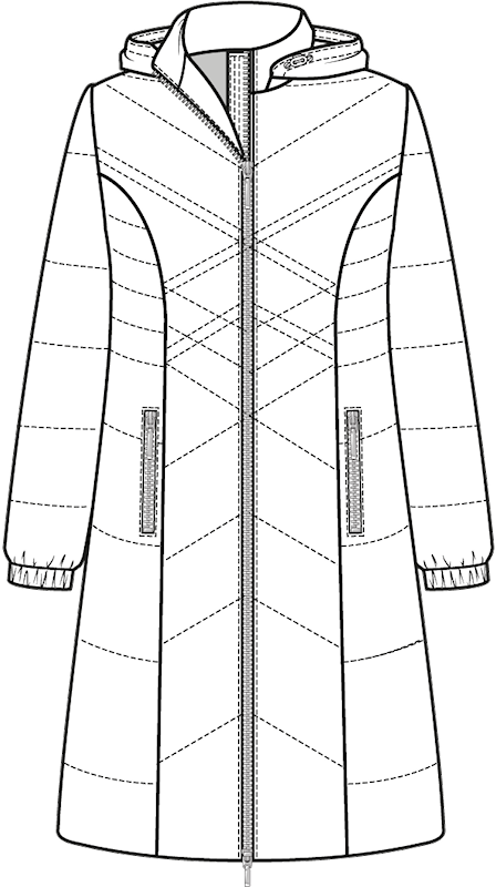 Mantel 251-6463-6590 Blau