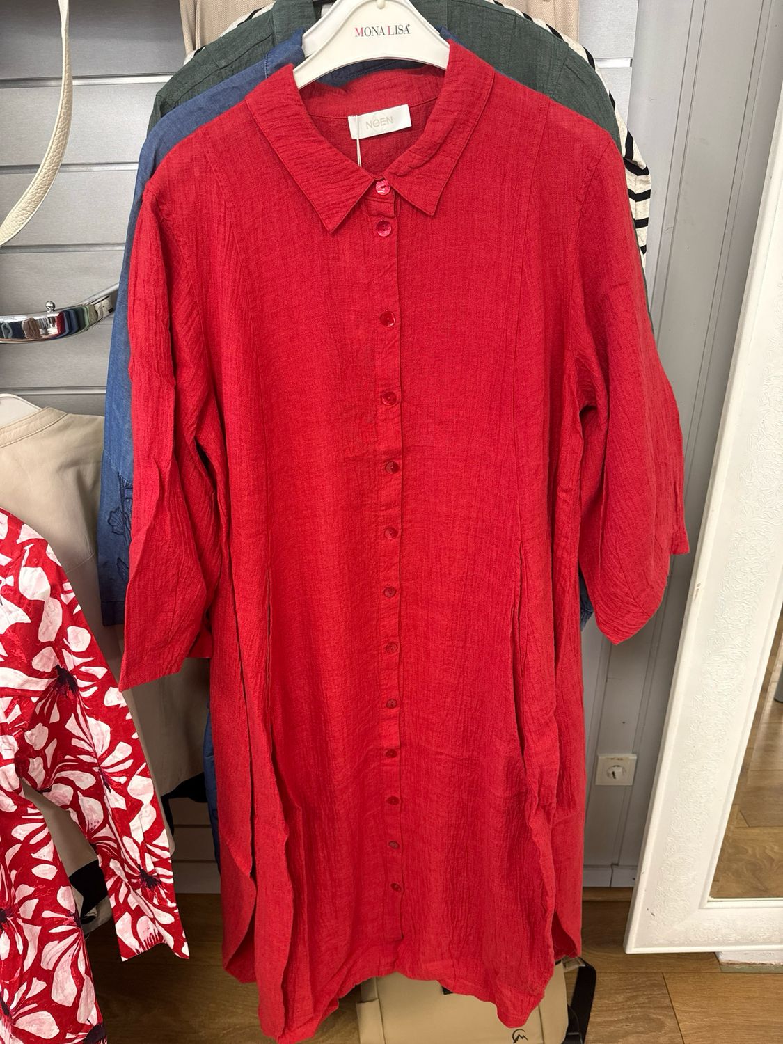 NOEN Kleid  Scharlachrot