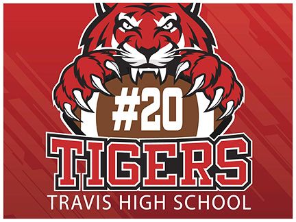 Travis High School Yard Sign - Football