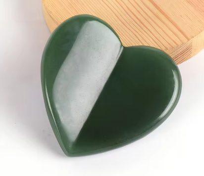 Heart-Shaped Gua Sha Stone - Aventurine