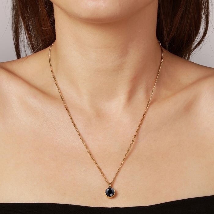 DK Ette necklace black, Colour: Black