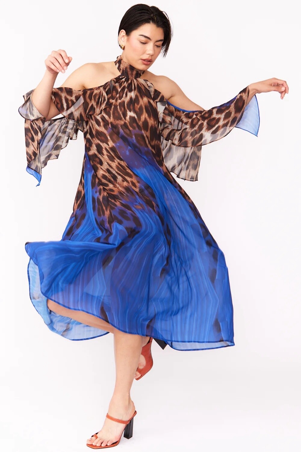 Kate Animal print maxi dress
