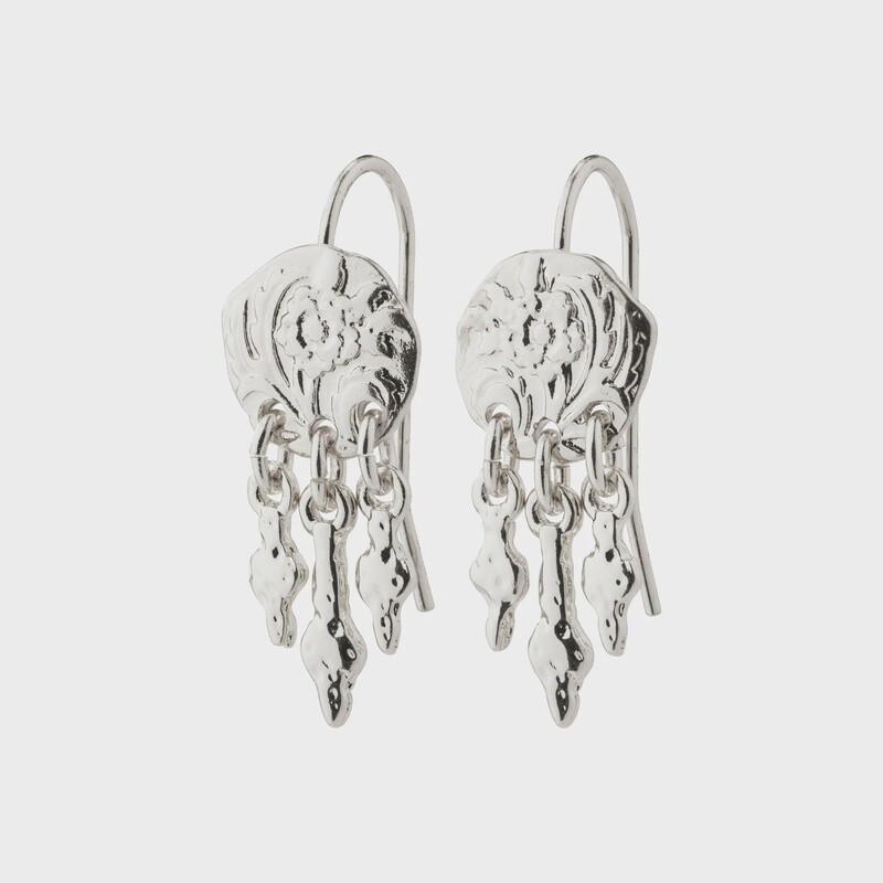 Stefanie recycled earrings, Material: Silver-plated