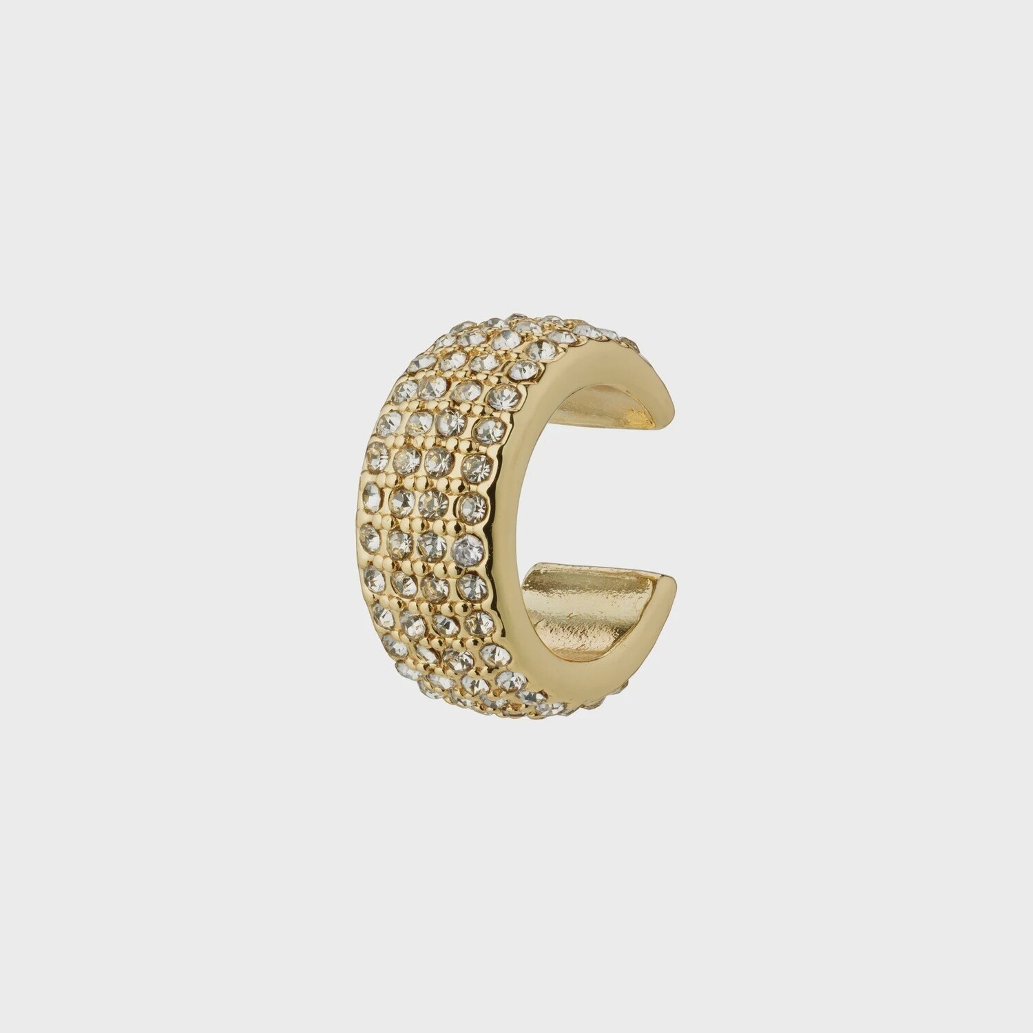 Matilda recycled crystal cuff earring gold-plated