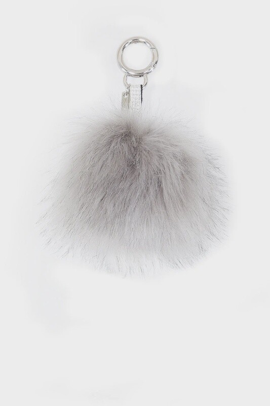 Faux Fur Pom Pom Keyring