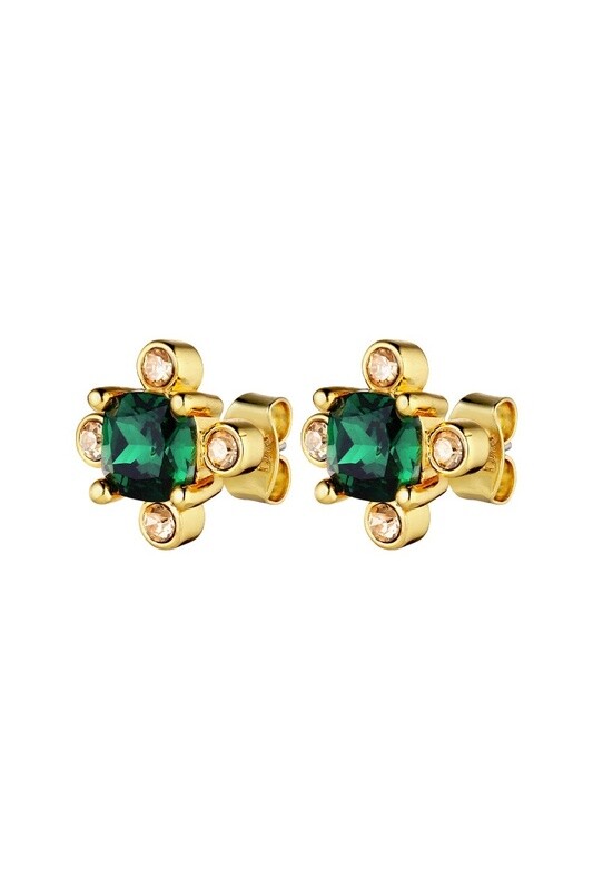 DK Gigi Earrings Emerald Green