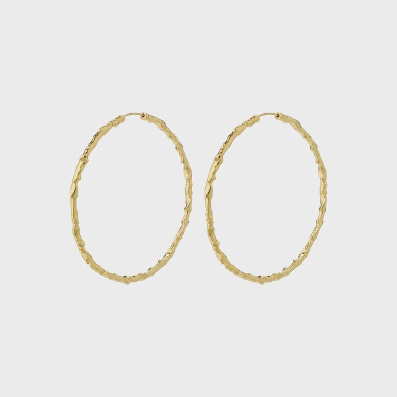 Sun Gold-plated Mega Hoops