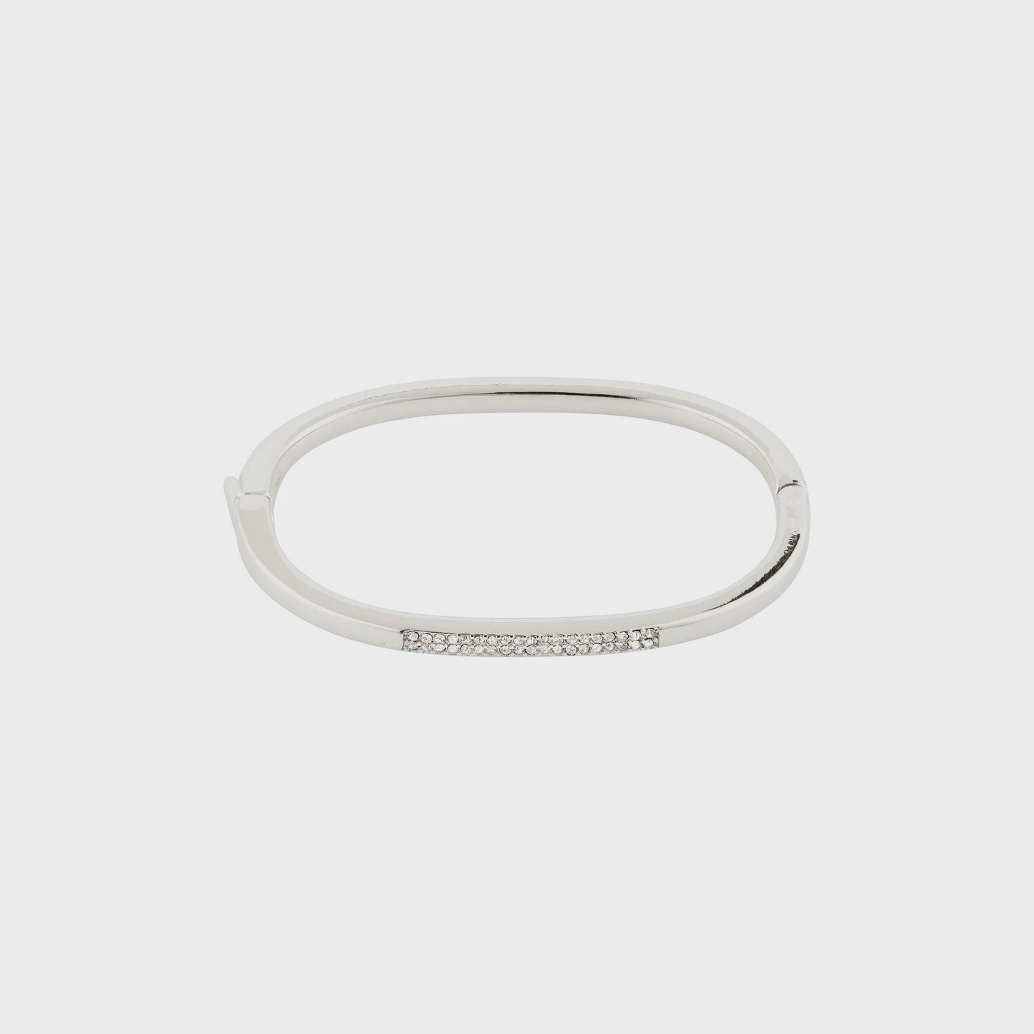 Star Silver-plated Crystal Bangle