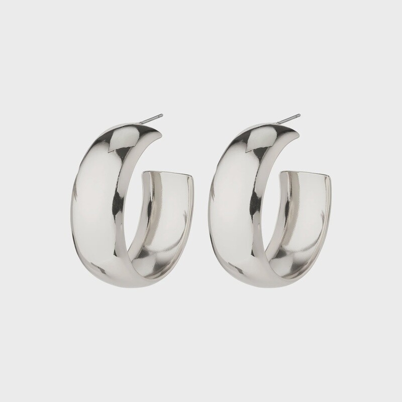 Naia Mega Chunky Silver-plated Hoops