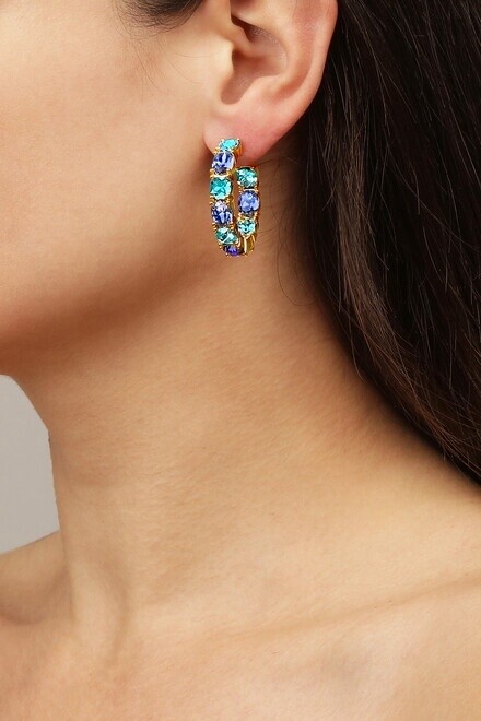 DK Gretia Earrings Aqua Blue