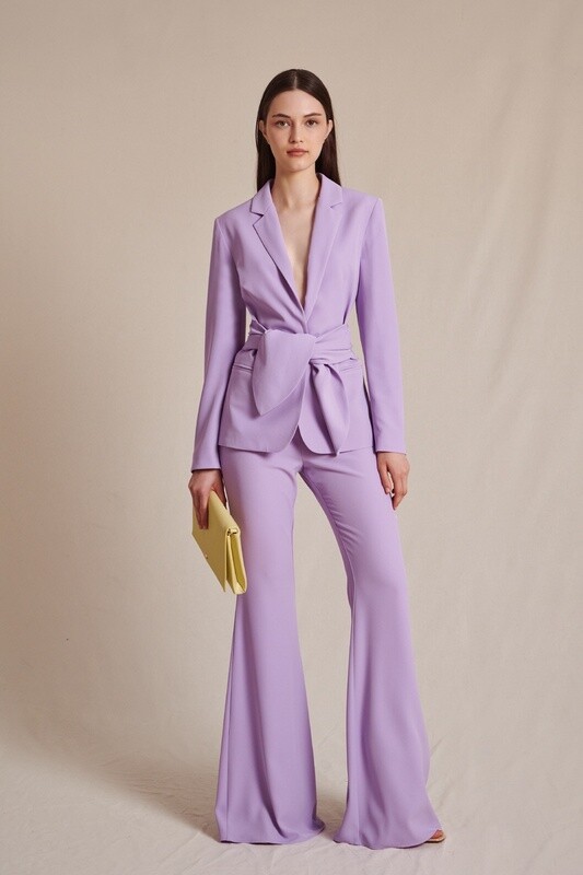 Lilac Purple Flare Trousers