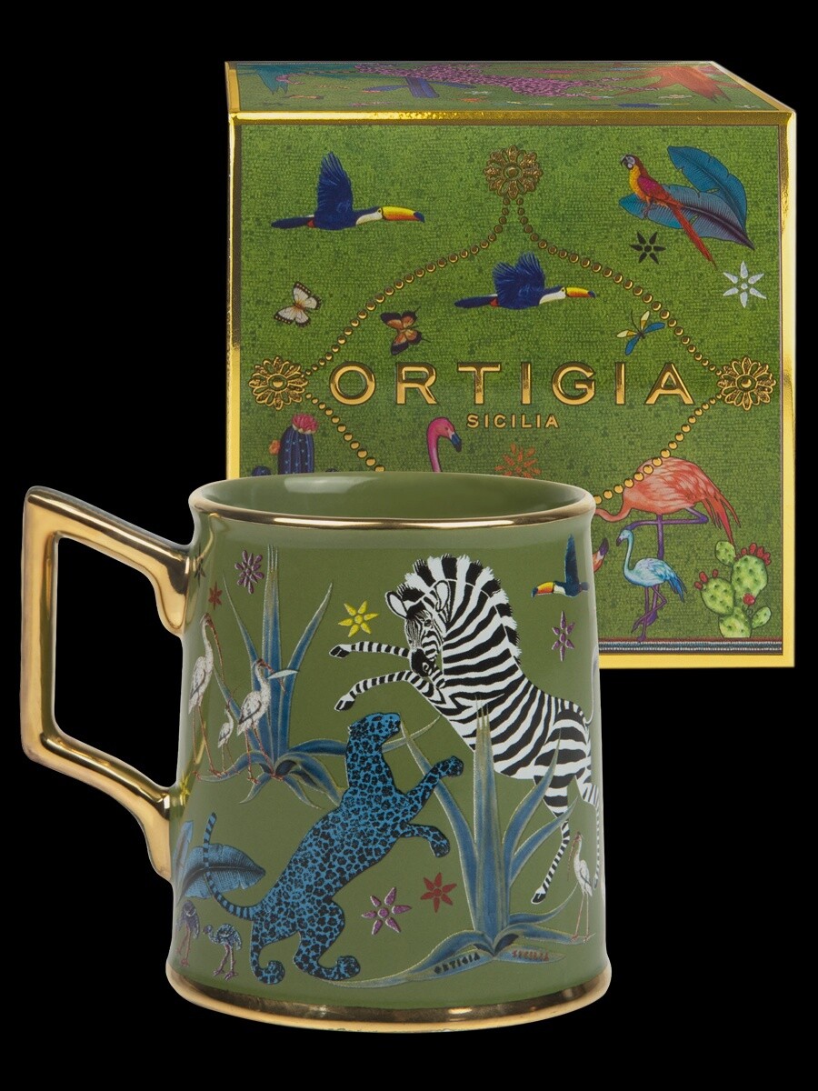 Tazza Jungle Ceramic Mug Green