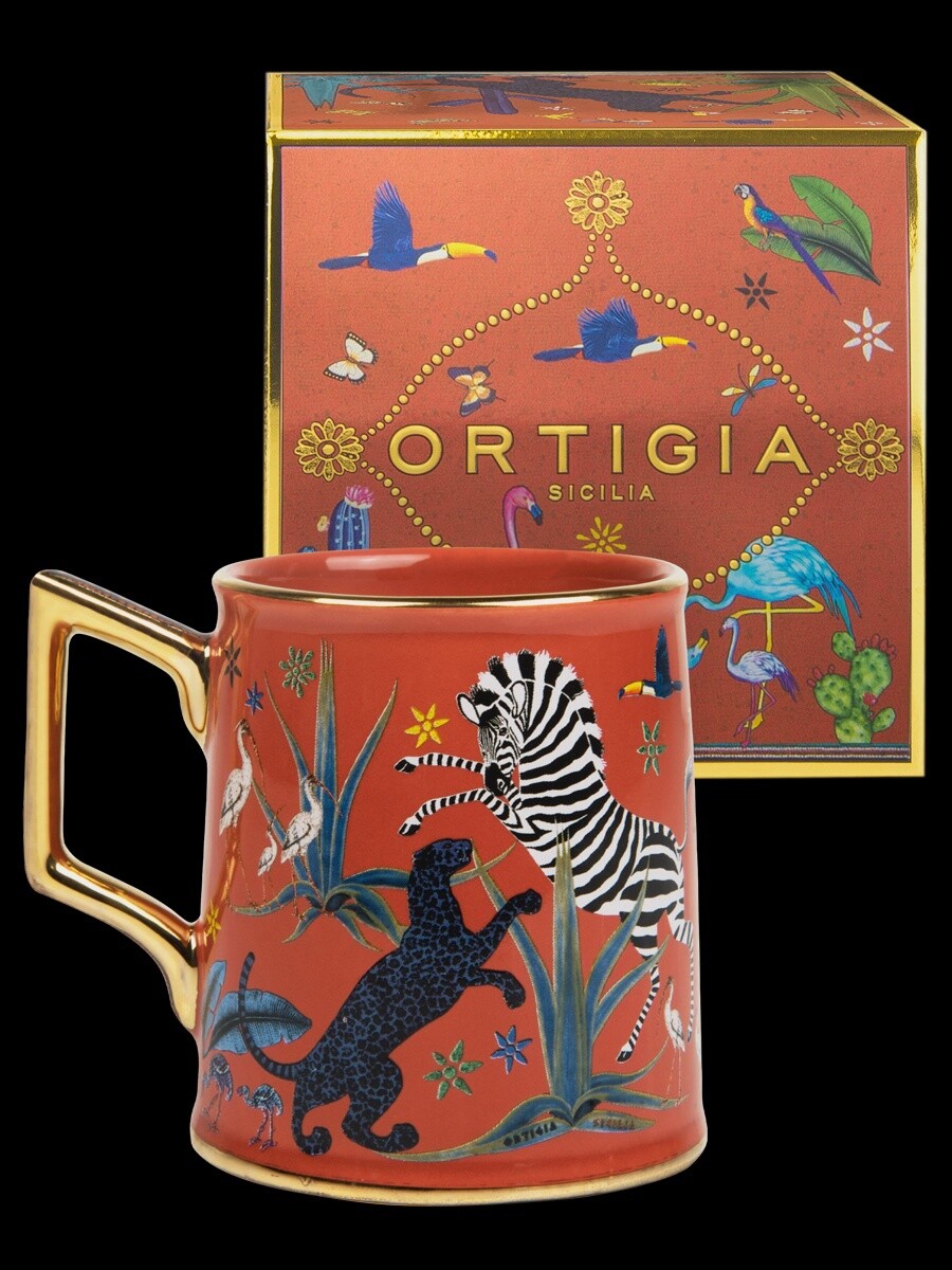Tazza Jungle Ceramic Mug Coral