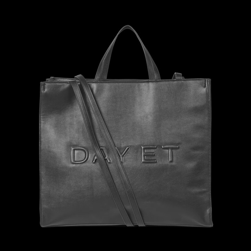 Day PU Shopping Bag Black