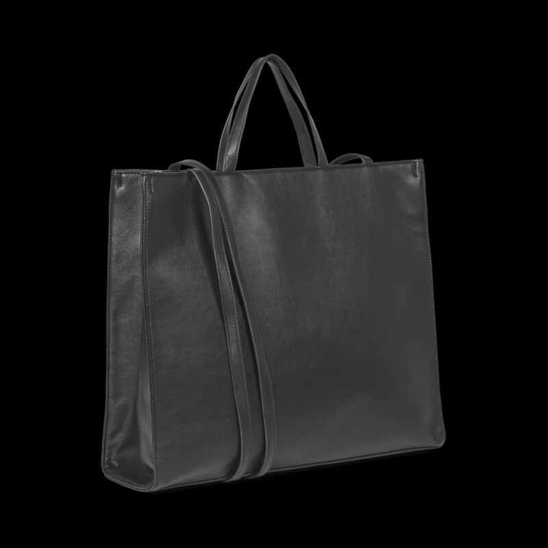 Day PU Shopping Bag Black