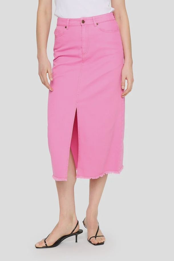 Edi pink denim skirt